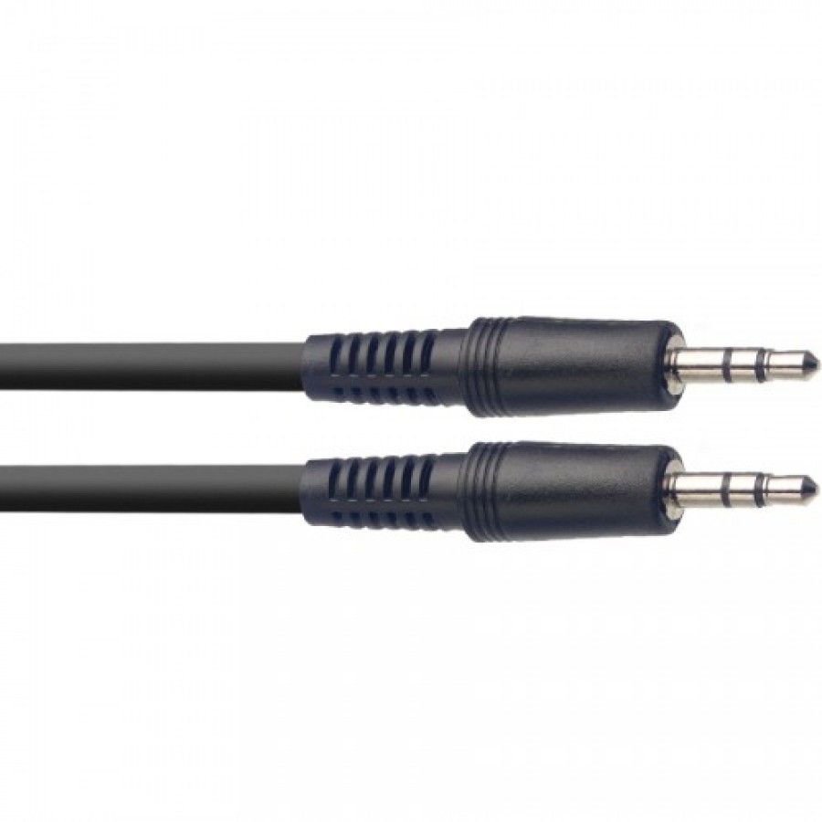 Stagg SAC2MPSMPSBS 2m / 6ft Audio Cable 3.5mm Stereo Mini Jack - Mini Jack